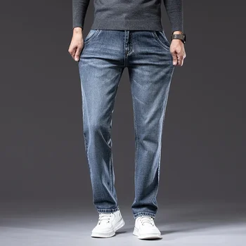 Autumn Winter New Business Men's Jeans Classic Fashion Stretch Washed Casual Denim Trousers Comfortable Straight Male pants 4 Autumn Winter New Business Men's Jeans Classic Fashion Stretch Washed Casual Denim Trousers Comfortable Straight Male pants 4