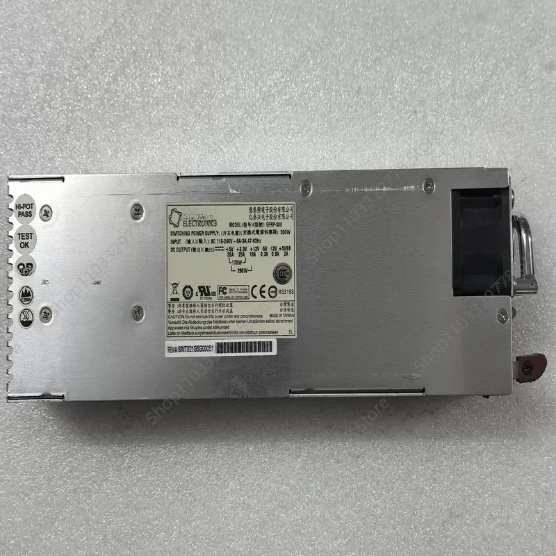 Original used EFRP-300 hot-swappable redundant power module 300W power supply