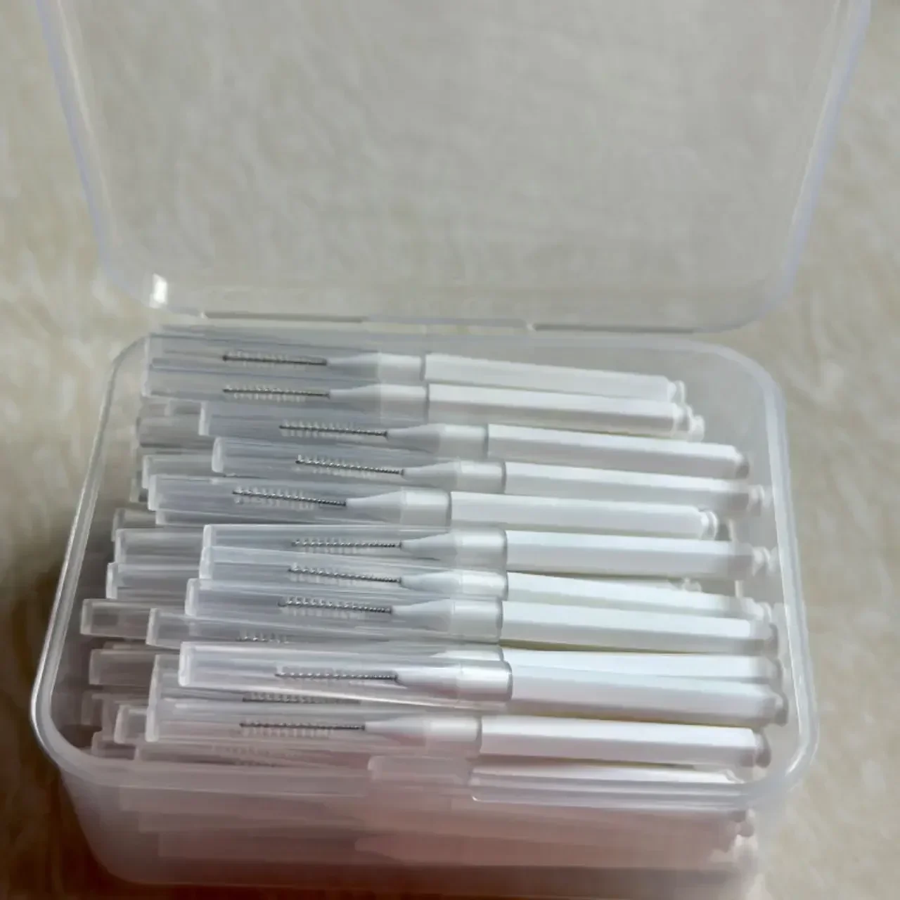 80/160 stks/doos I-type push pull interdentale rager 0.6-1.5Mm Reiniging Tussen Tanden Mondverzorging Orthodontische I Vorm Tand Floss
