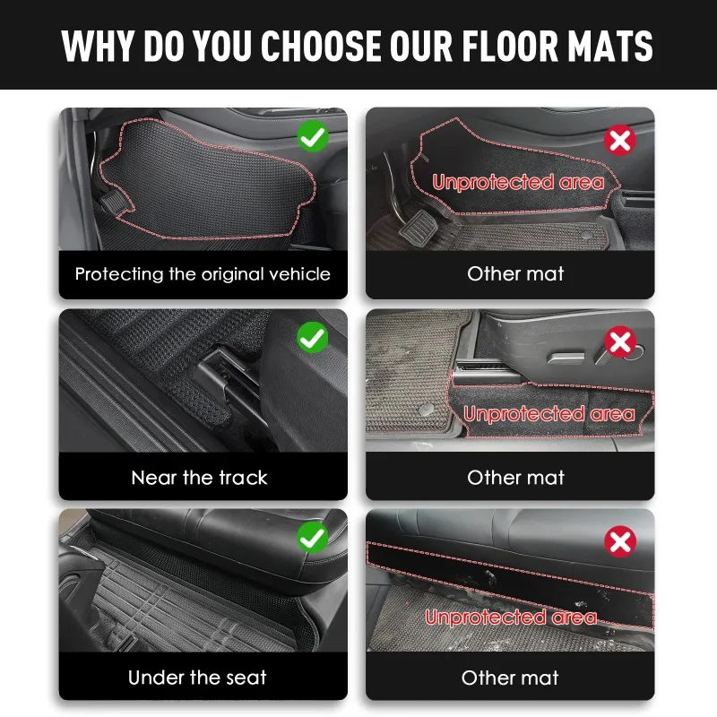 

Car Floor Mat for Ford Escape Kuga 2013-2019 Non-Slip Durable Four Seasons Car Carpet Easy Clean and Wear-Resistant Floor Mat