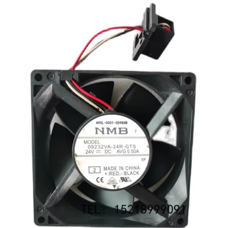 

NMB 0923VA-24R-GTS DC 24V 0.50A 90X90x32mm 3-Wire Server Cooling Fan