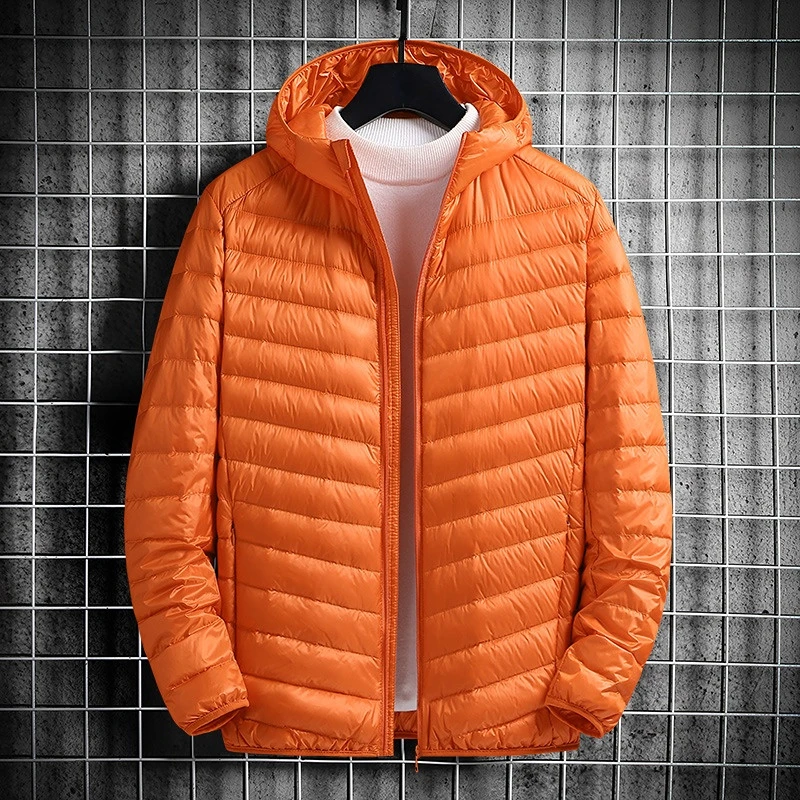 Mannen Voorjaar Winter Gewatteerde Jassen Nieuwe 90% Witte Eendendons Ultra Lichtgewicht Packable Down Jas Mannen Koreaanse Mode Puffer jas