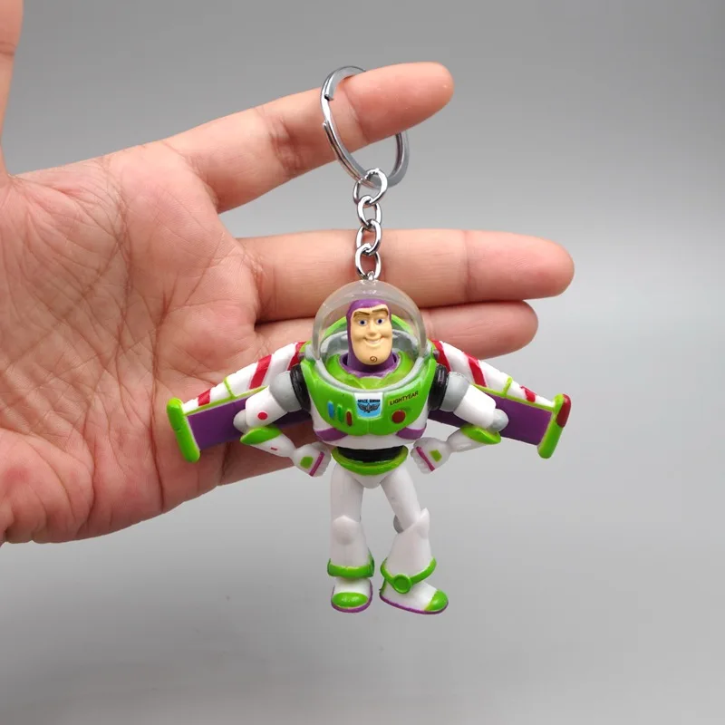 New Disney Toy Story 4 Cartoon Buzz Lightyear Woody Forky Model Action Figure/Keychain Decorative Ornament Accessories Toys Gift