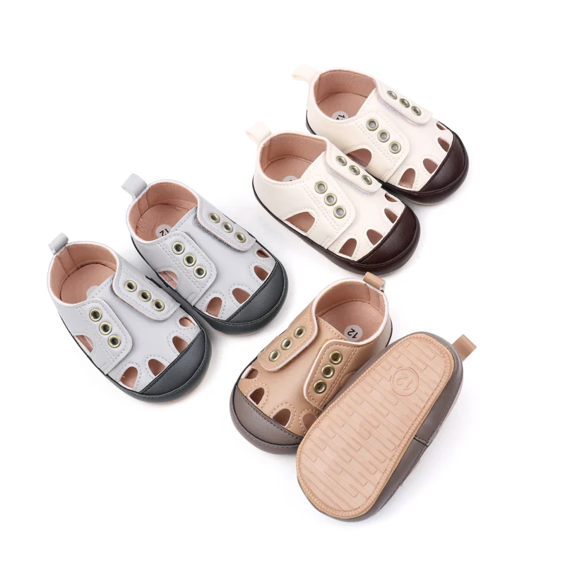 

Spring and Autumn Baby Boys and Girls Fashion Design TPR Sole Anti Slip Shoes High Quality Comfortable Prewalker Shoes BMB4038