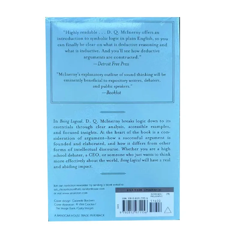 D. Q에 의해 논리적 인 것. Mccinerny 과학 철학 영어 독서 책, 좋은 생각 가이드