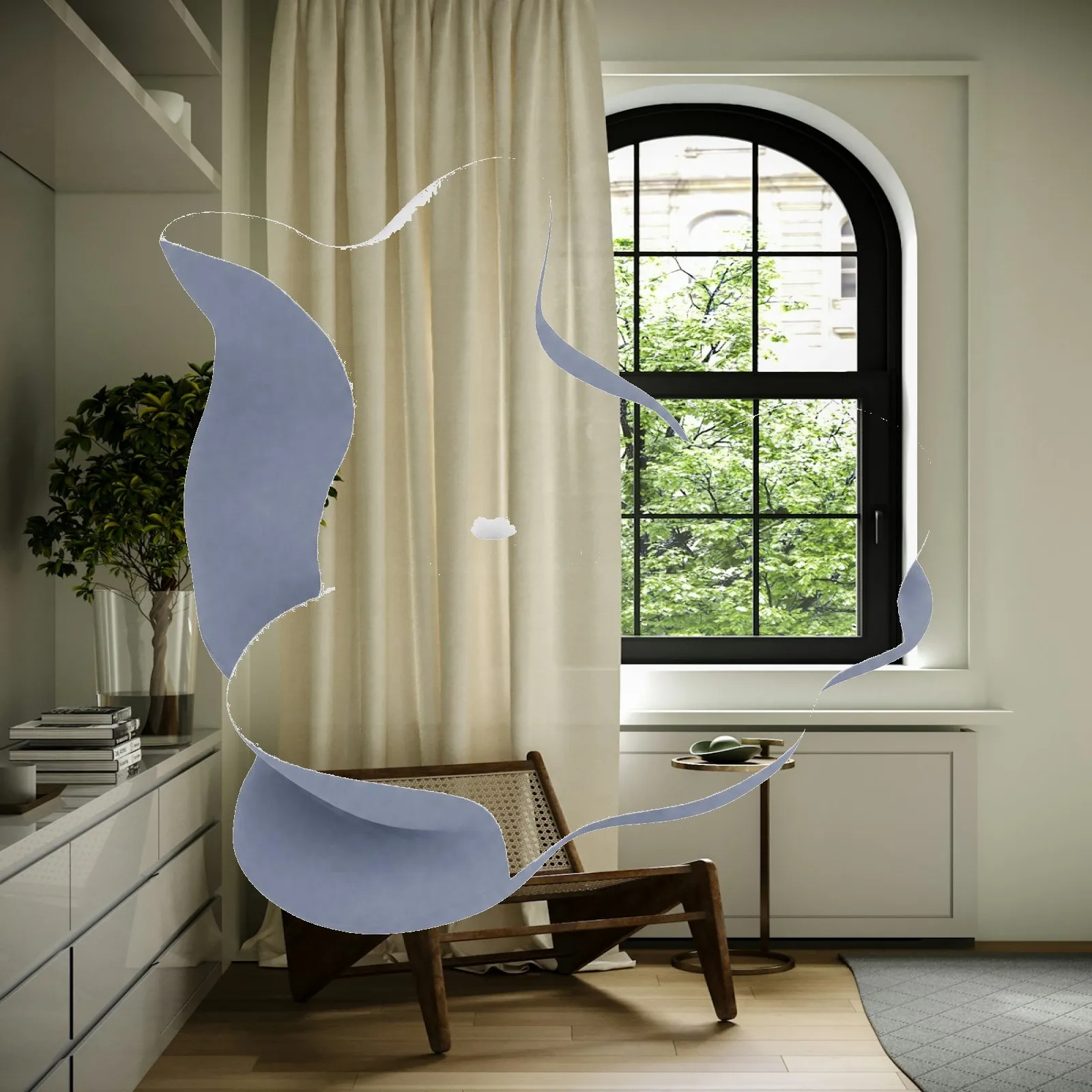 Pressure Relieving Contour Memory Foam Pillow for Legs Neck and Body with Butterfly Silhouette for Bed Rest