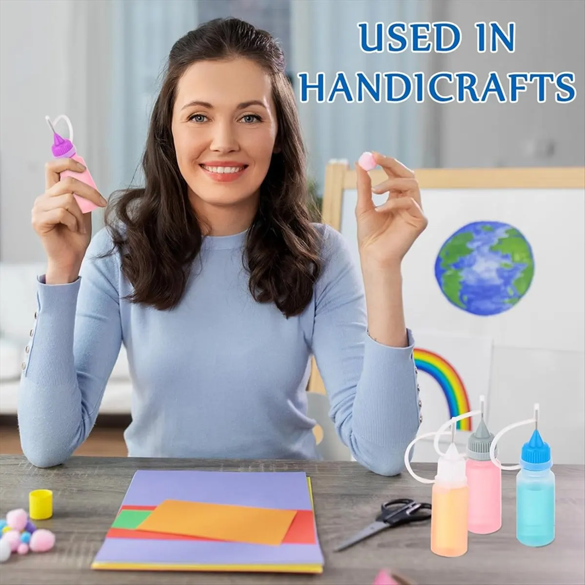 【2026 TOP Global】▼△◑100Pcs Mini Needle- Tip Applicator 10 Ml/0. 34 Oz Fine Tip Applicator Squeeze Glue for Liquid Oil DIY Crafts
