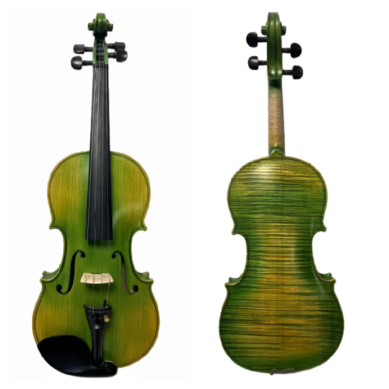

Strad style Hand made SONG Brand maestro green color 4/4 violin,huge sound#12866