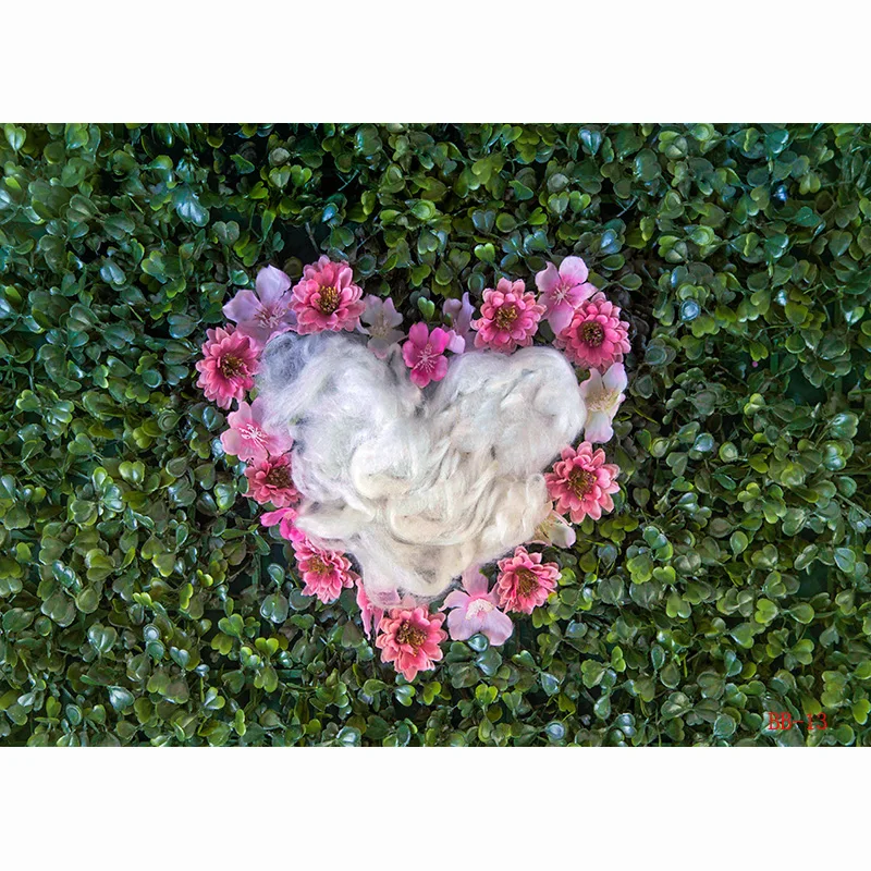 Sheng yongbao Neugeborenen Baby Fotografie Hintergrund Requisiten Pelz Girlande Blumen vogelnest Geburtstag hundert Tage Studio Hintergrund BB-01