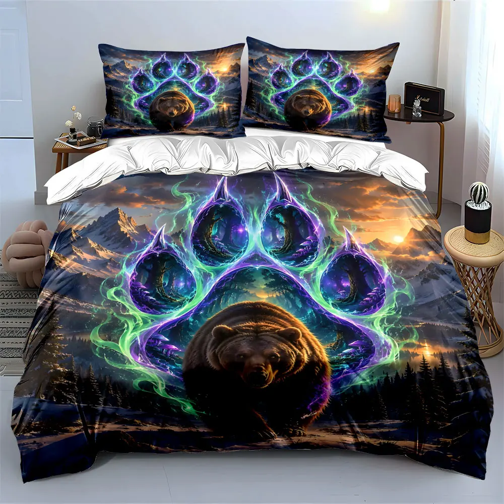 Fantasy Scenic Duvet Cover Print Bedding Set 1 Duvet Cover 2 Pillowcases for Adult and Children Luxury Gift Full Size