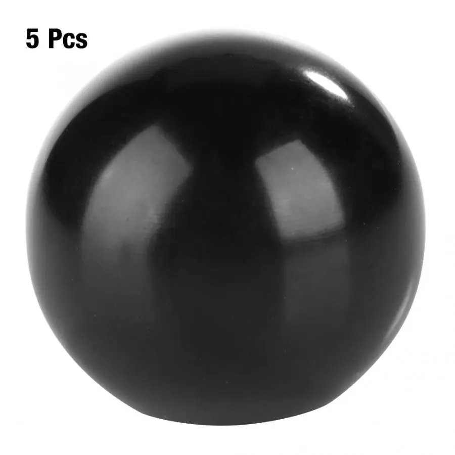 5Pcs Black Round Ball Bakelite Lever Knob M8/M6 Machine Tool Replacement