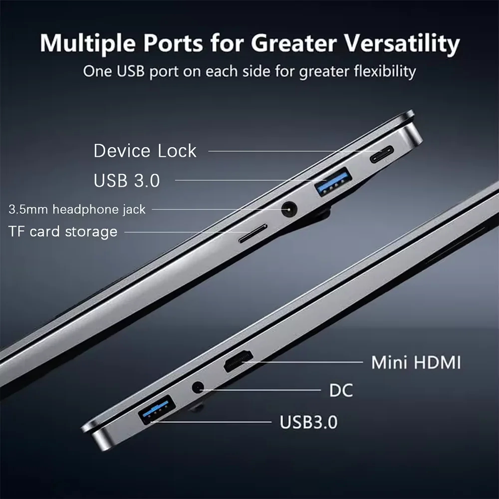 كمبيوتر محمول 15.6 بوصة يعمل بنظام التشغيل Windows 11 Core i9-8950HK PC Gamer 16GB RAM بصمة فتح أجهزة الكمبيوتر المحمولة المحمولة المحمولة الخلفية دراسة الكمبيوتر #6