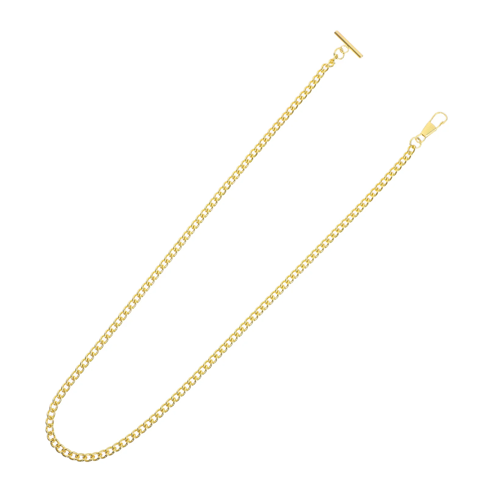 65 سنتيمتر سلسلة ساعات معدنية برونزية سلسلة جيب خمر للجينز T بار مشبك دائم للجنسين ملحق أنيق نظرة خالدة