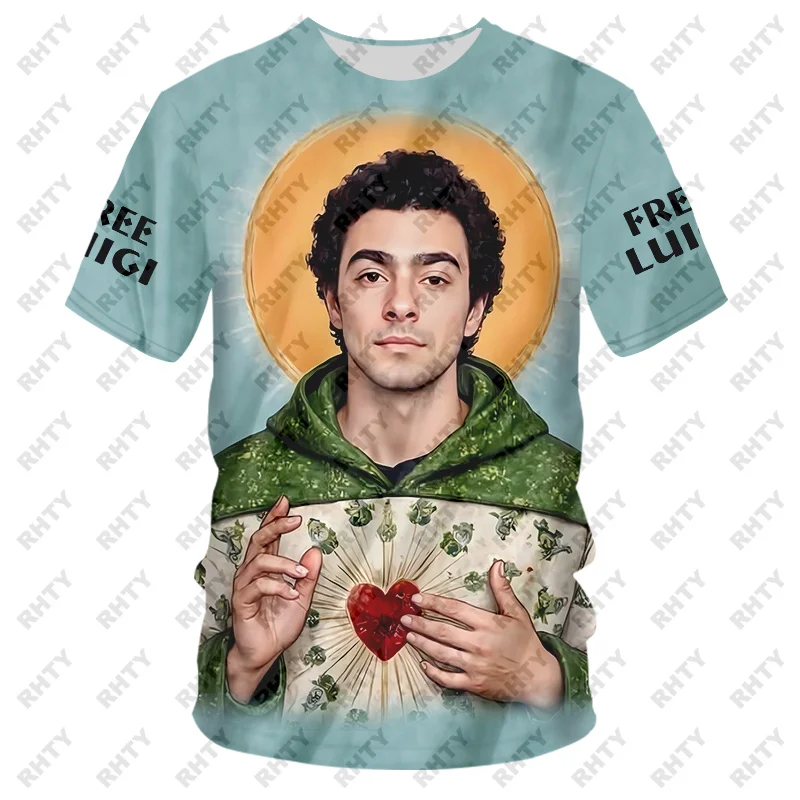 Saint St. Luigis Manginoe 3D Print T Shirt Men Women T-Shirts Clothing  Summer Short Sleeve T-Shirt Tops Tees Oversize Justice