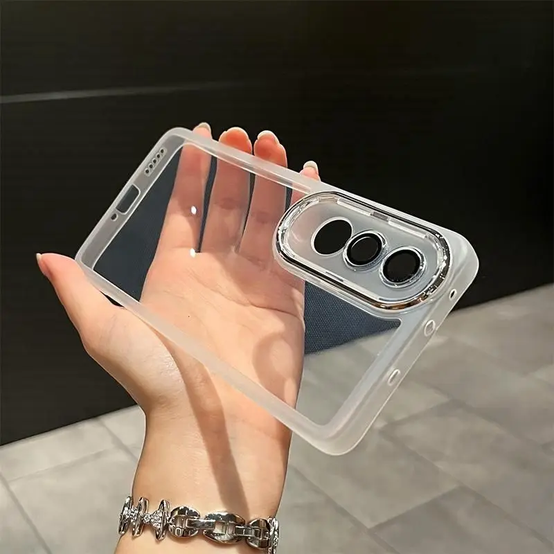 حافظة لهاتف Vivo V50 Lite v 50 lite 5G حافظة هاتف V50lite 4g حافظة V50 Lite حافظة فاخرة ناعمة ممتصة للصدمات غطاء خلفي شفاف