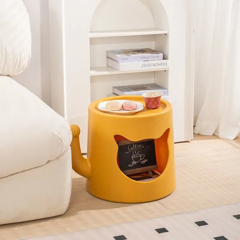 Cream wind cat nest coffee table, shared by people and pets, lucky cat coffee table