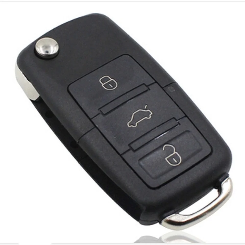 

3 Button Car Flip Key Shell Case Fob for Volkswagen VW Jetta Golf Passat Beetle Polo Bora / NO LOGO