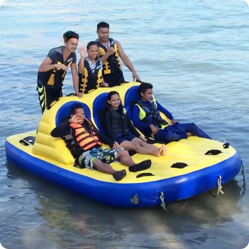 

High Quality PVC Comfortable Backrest Super Inflatable Boat Towable Water Twister Water Floating Towable Boat