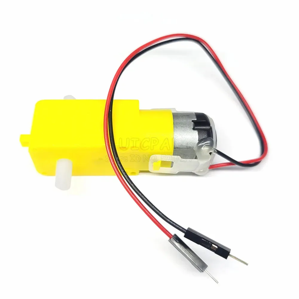 1:48 TT Motor Module for Robot Intelligent Car Toy DIY Assemble Plastic Dual Shaft Gear DC Geared Motors with Dupont Cable 3V-8V