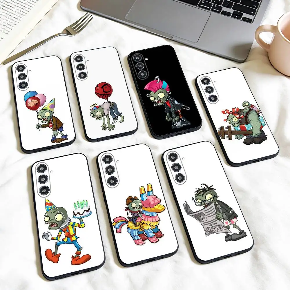 C-Cartoon P-Plants vs. Zombies   phone Case For Samsung Galaxy A73,A72,A71,A70,A53,A52,A51,Others Soft Black Shell