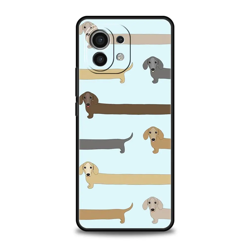 Custodia per telefono per cani con salsiccia bassotto per Xiaomi 14 13T 12T Pro 12 13 11 Ultra Mi Note 10 Lite 10T 5G 11X Pro 11T 11i 9T Cover