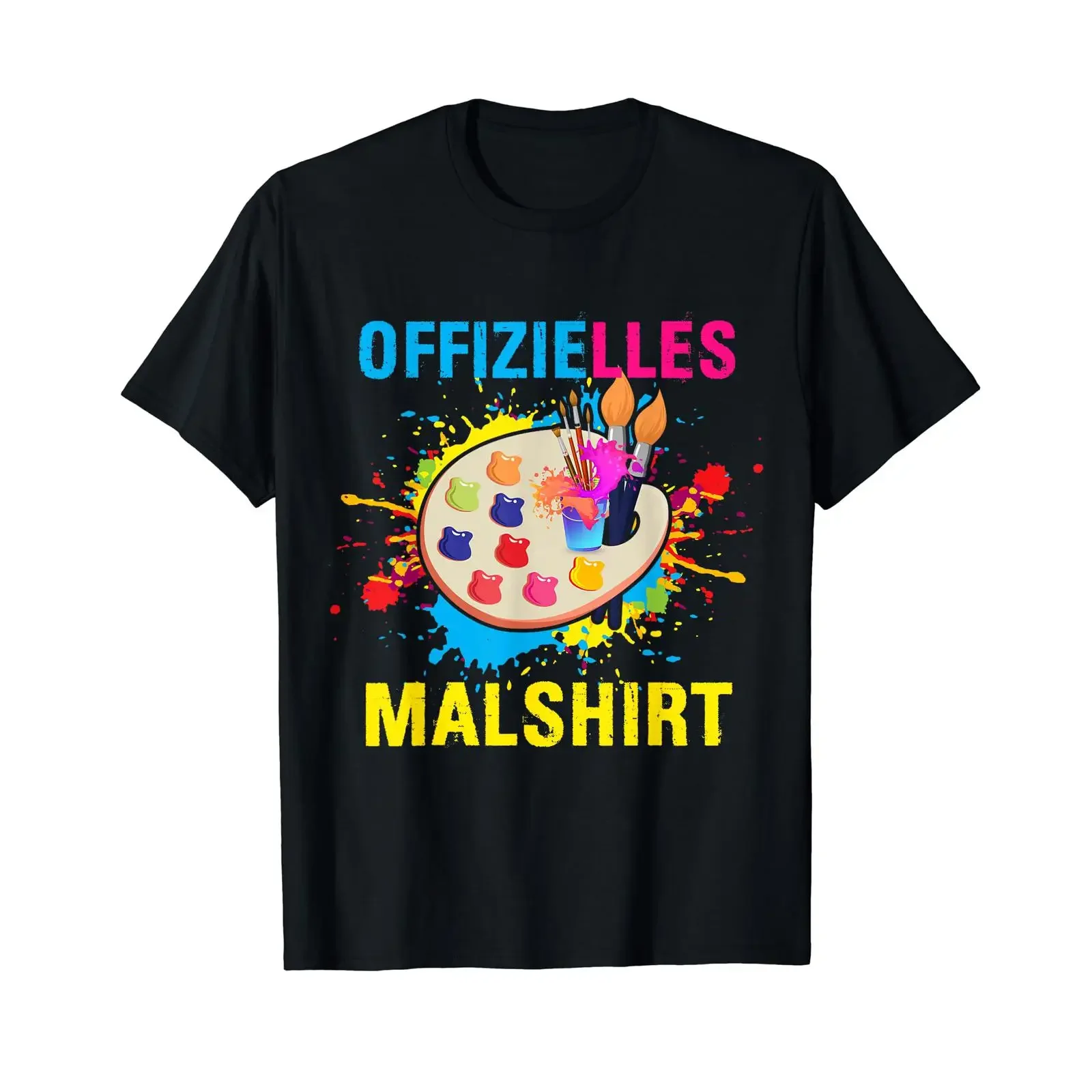 Official Painting T Shirt Drawing Art Lessons Artist black vintage Washed Casual Stylish Versatile homme Soft