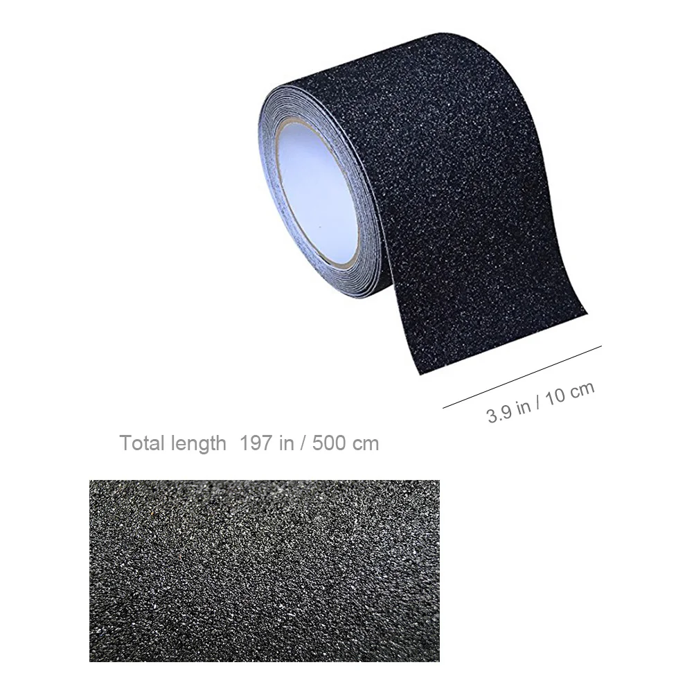 5M Black Dull Polish PVC Non Skid Safety Tape Hight Traction Anti Safety Tape Indoor or Outdoor Applicable