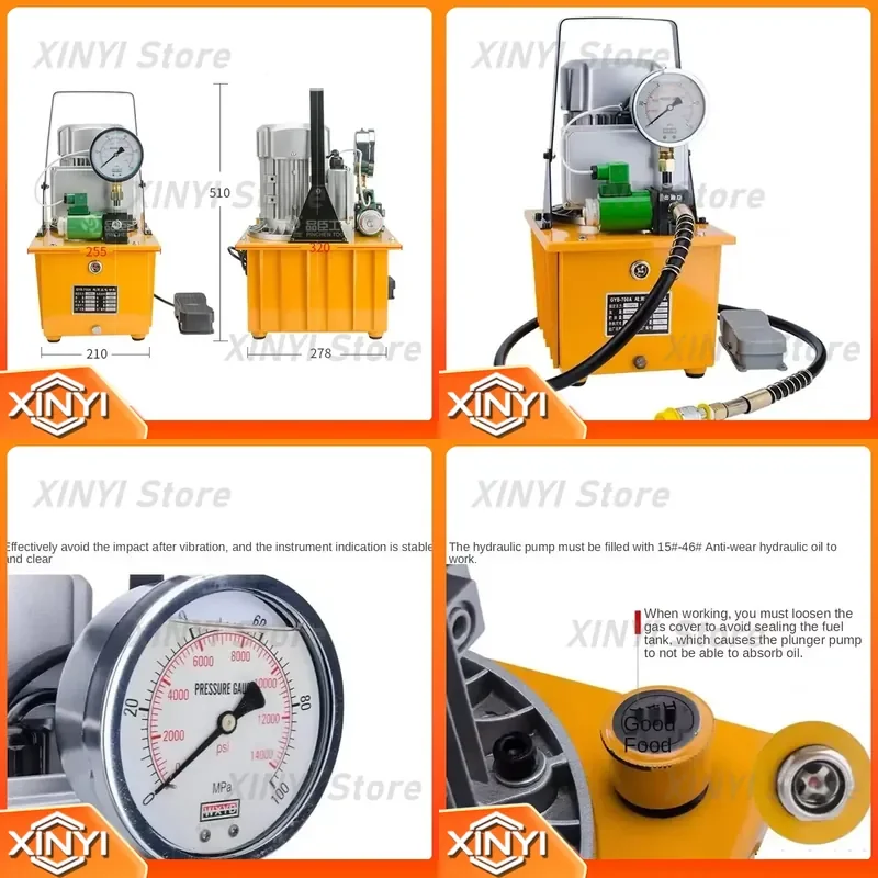 750W Electric Oil Pump for High Voltage High Pressure Oil Transfer for Automotive Industrial Use Oil Extraction Pump