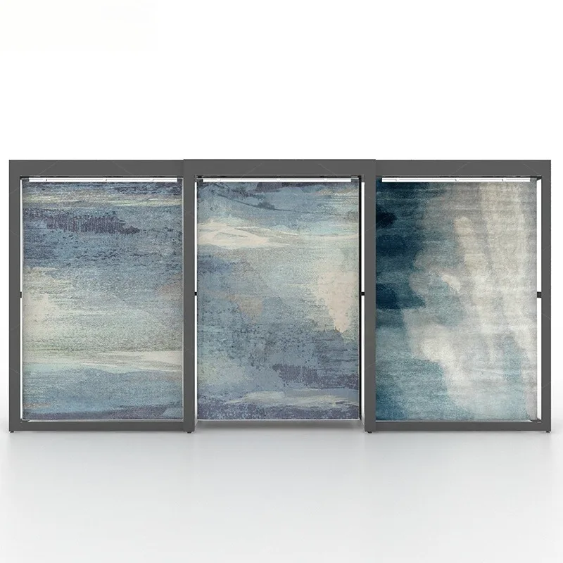 Customizable Modern Metal Quartz Stand Push-Pull Sliding Horizontal Ceramic Tile Display Racks Water Resistant for Showroom