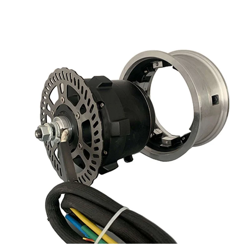 11inch 13inch Electric Scooter DIY Disc Brake Motor HUB 60v 1150w-120v2300w 60-70mm Length Magnetic Steel need 45-80a Controller