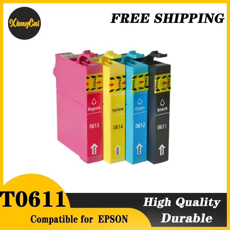 4pcs T0611 T0612 T0613 T0614 compatible Ink Cartridge For Epson Stylus D68 D88 DX3800 DX3850 DX4200 DX4250 DX4800 DX4850 printer