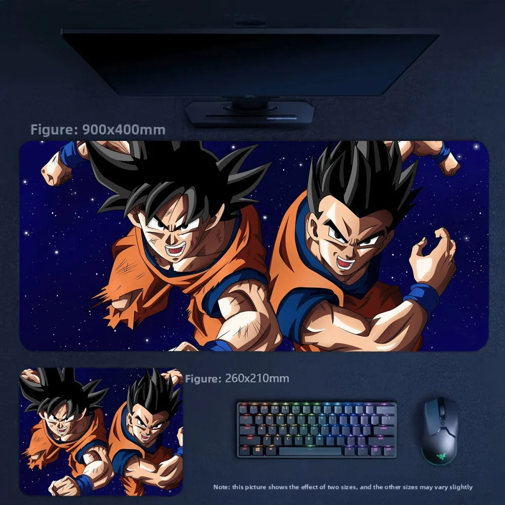 Office Convenient Mouse Pad Fashion Trend Cartoon Animation Leather Mouse Pad Boy E-sports Game Large Size Dragon Ball Mouse Pad