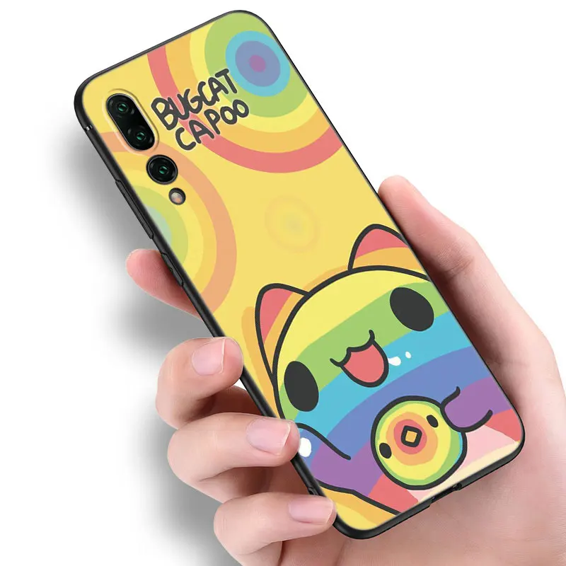 BugCat Capoo Animal Phone Case For Huawei Pura 70 Ultra P20 P30 P40 Lite P60 Art P50 Pro P50E P Smart 2018 2019 2020 2021