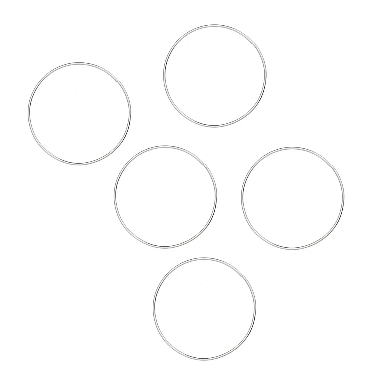 

5pcs 19Cm Metal Dreamcatcher Ring Round Smooth For Diy Handicrafts Wall Hanging Craft Yarn Thong Curtain Ringer