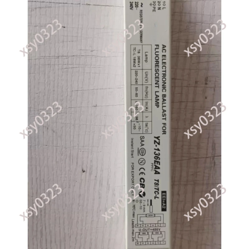 220-240V Electronic Ballast 2x36W 2x40W for T8 Fluorescent Lamp L290D