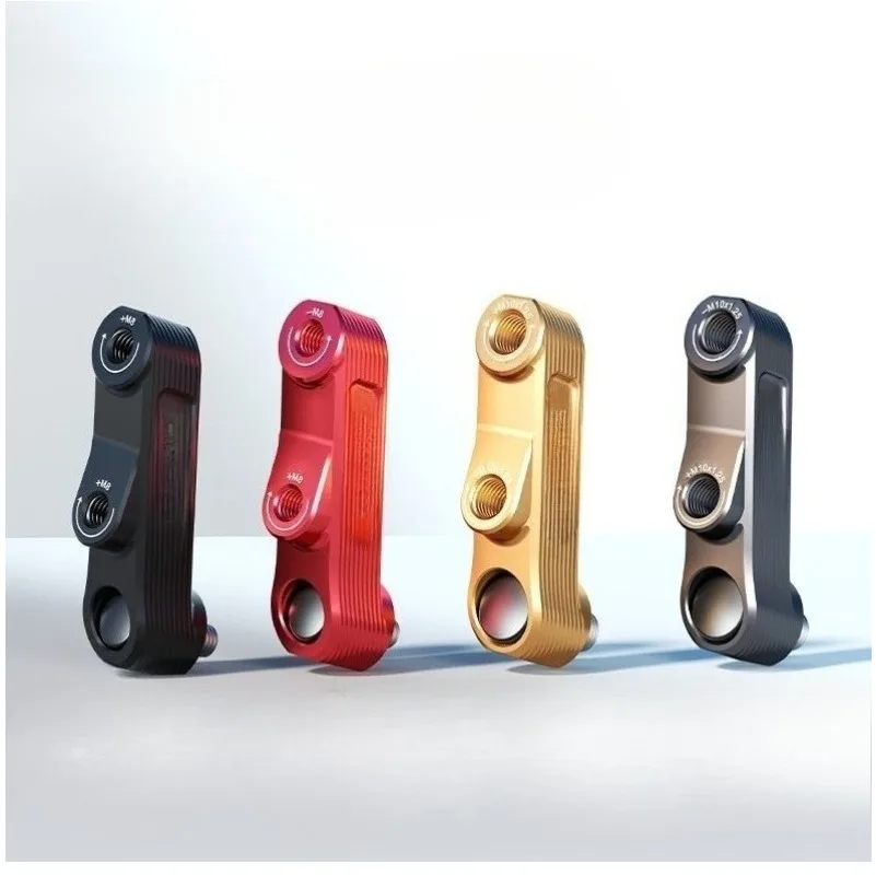 Electric Motorcycle Rearview Mirror Extension Bracket Heightening Screw, Multi-purpose Aluminum Alloy Mount Base