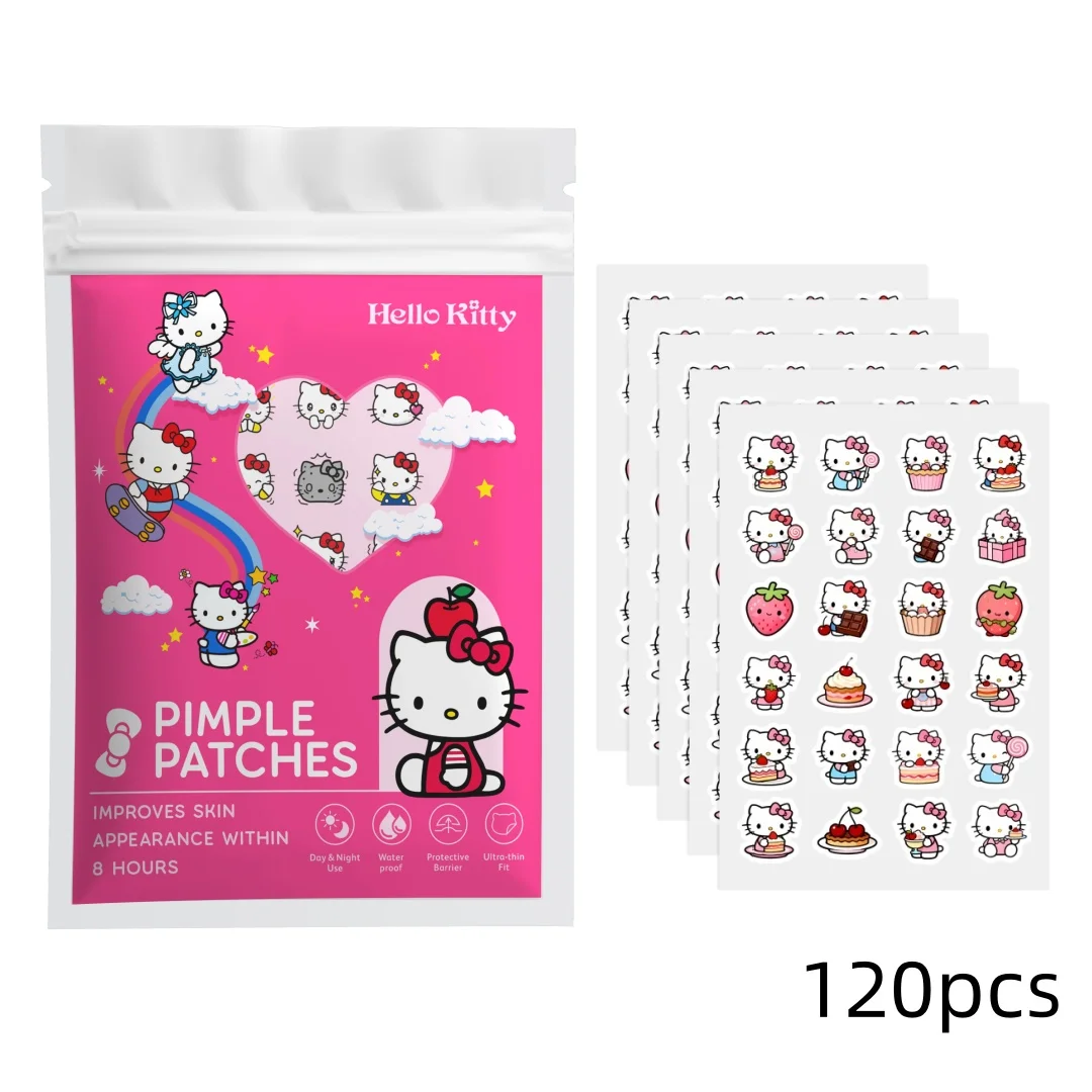 48/120PCS hello kitty Acne patches, facial acne patches, hydrogel acne removal patches, concealer view 6