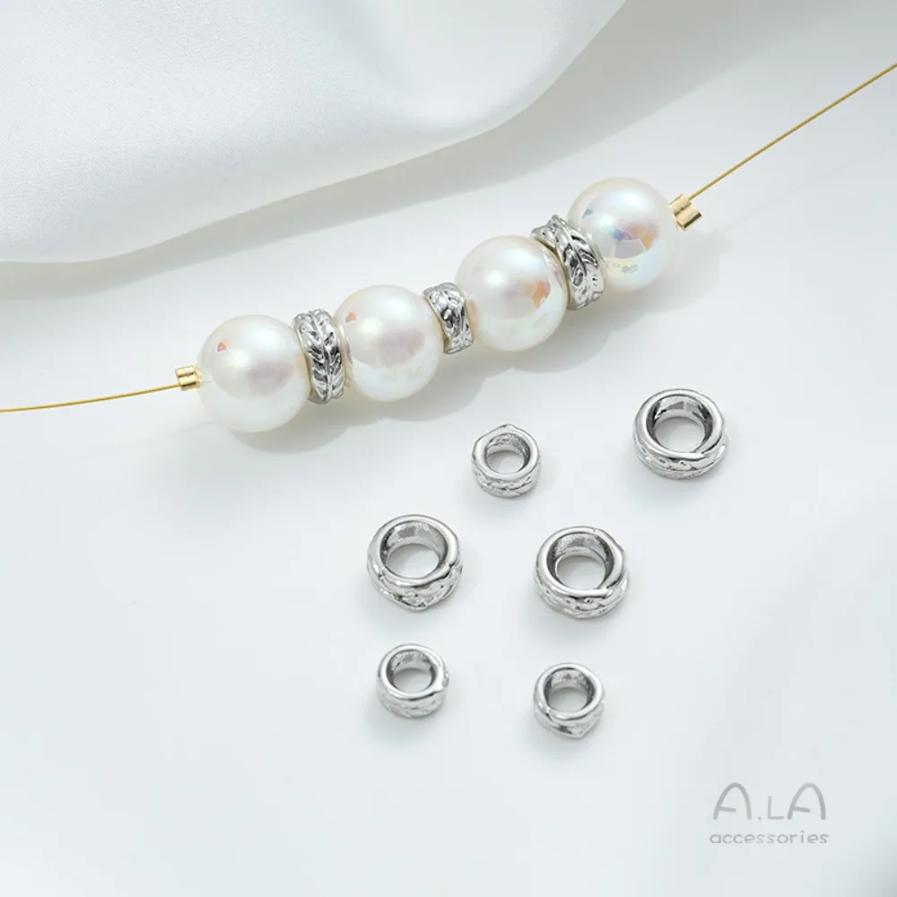 النحاس 14K الذهب اللون ورقة ثقب كبير حبة ريشة حبة فاصل اليدوية سوار ذاتي الصنع قلادة الاكسسوارات والمجوهرات اليدوية