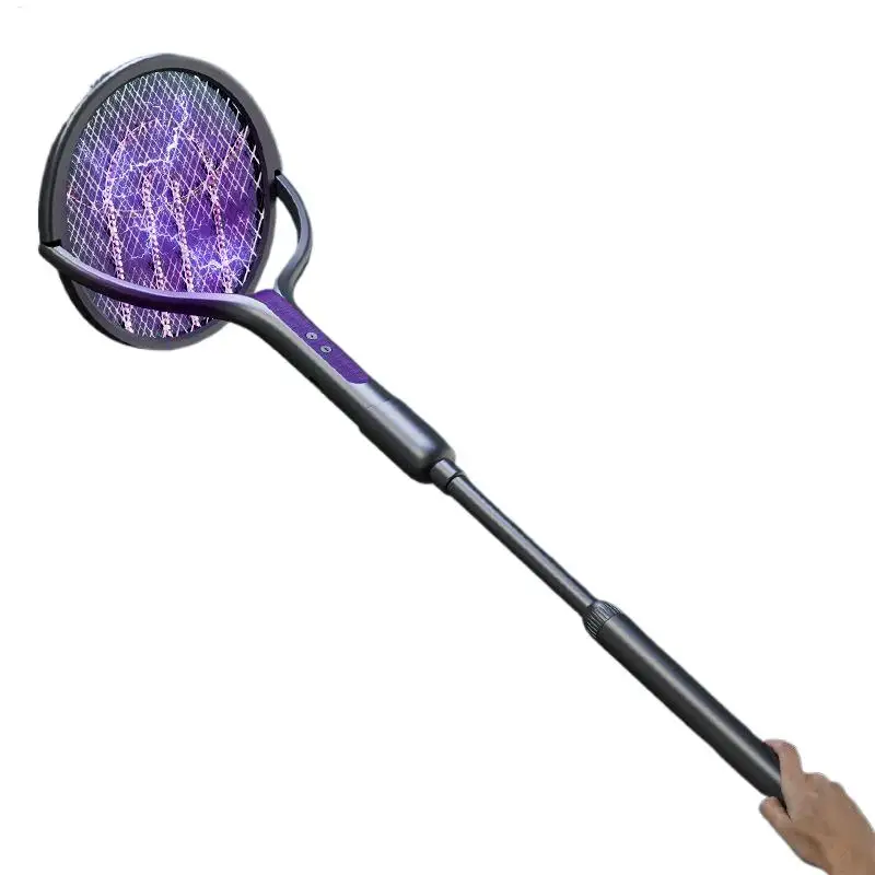 

Fly Swatter Electric Gnats Swatter With Rotating Head Handheld Gnat Light Outdoor Electric Swatter For Home Living Room Bedroom
