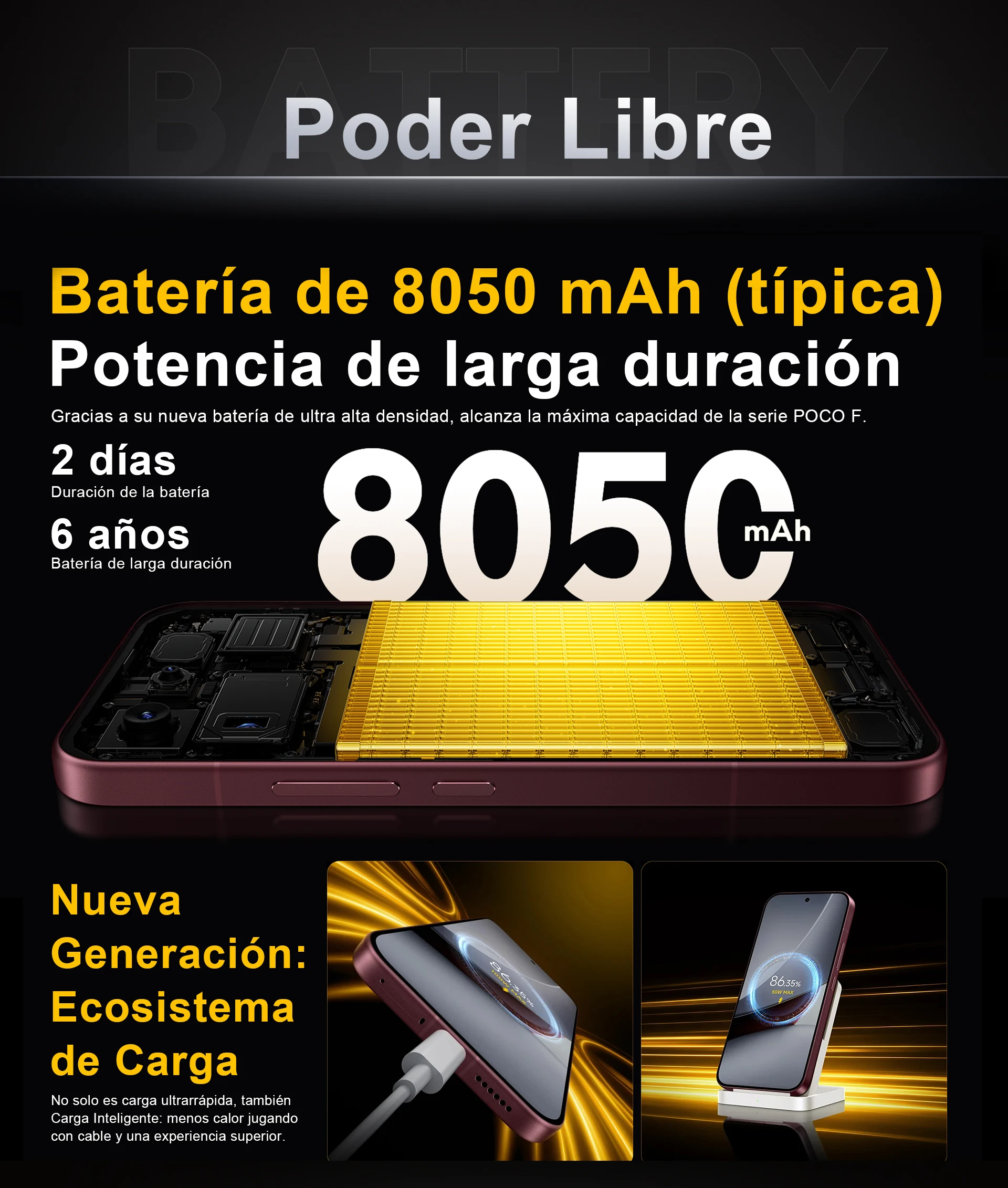 Global Version POCO F9 Ultra 5G Smartphone Snapdragon® 8 Elite Gen 5 6.9' 185Hz Ultra-bright AMOLED Display 8050mAh (Typ) Battery 100W HyperCharge NFC IP68