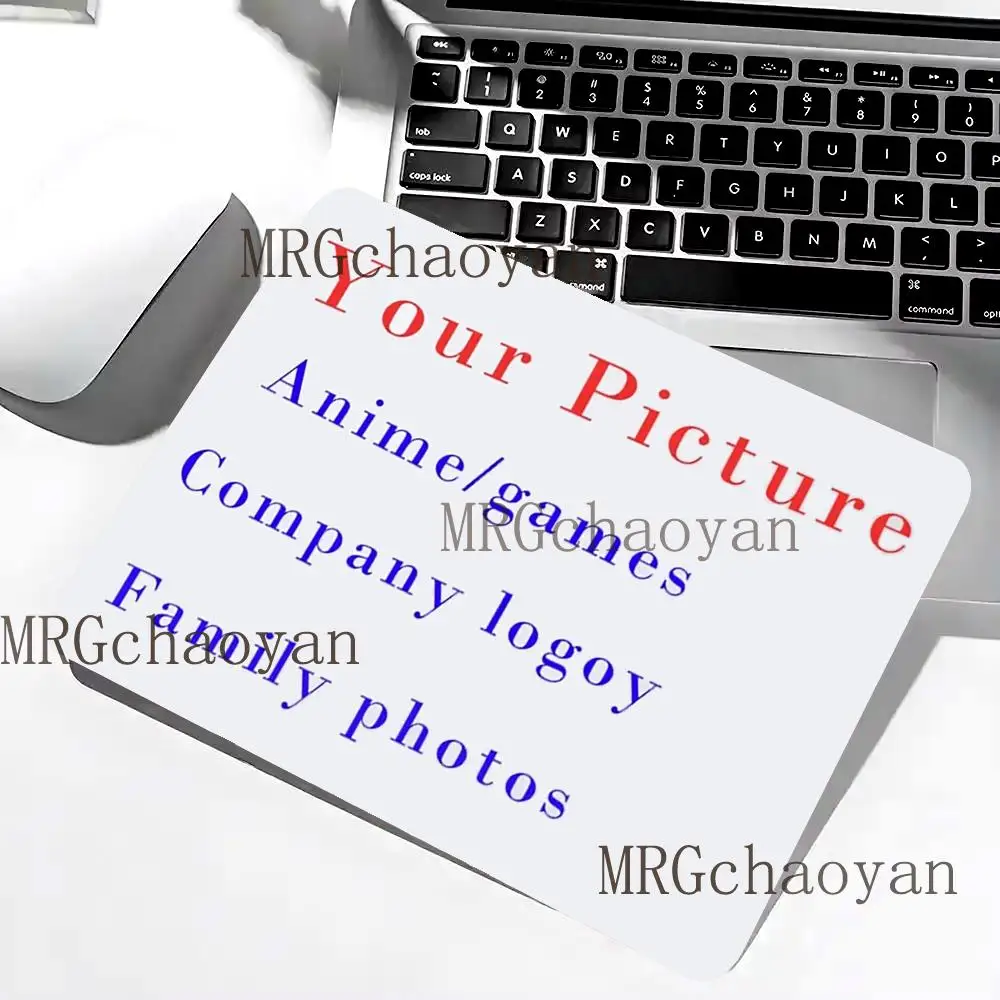 Custom Small mouse pad rubber anti-slip portable laptop mousepad edge-locked durable desk mat office gaming accessorys DIY