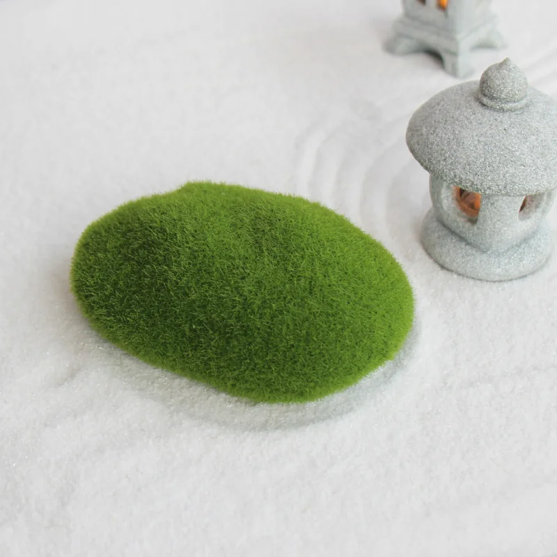 Moss simulation moss ball ornaments, micro-landscape landscaping, artificial stone decoration sand table, dry landscape