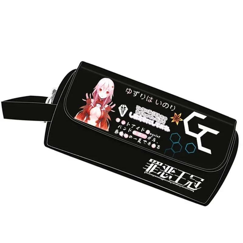 

Черный, Guilty Crown, пенал в стиле аниме, сумка для ручек, пенал для студентов, детей, подростков, школьные принадлежности для девочек и мальчиков