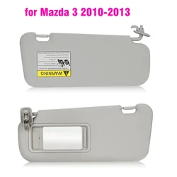 Sun Visor Left/ Right Passenger Side for Mazda 3 2010 2011 2012 2013 Gray Replaces BBM2-69-320C-75