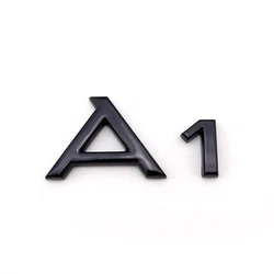 Original A1 Black Edition Emblem Lettering Logo Rear Trunk Boot Car Badges A1 8X GB