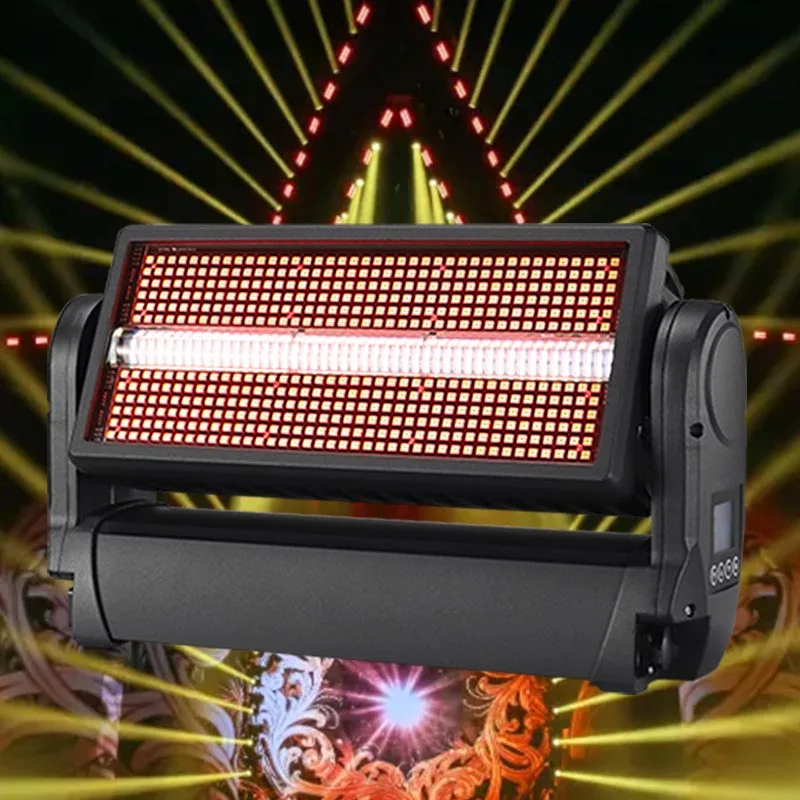 

Светодиодный стробоскоп JDC 1 RGB 3-в-1 мощностью 1000 Вт, водонепроницаемый, для сцены, с эффектом движения головы, для свадеб и ночных клубов
