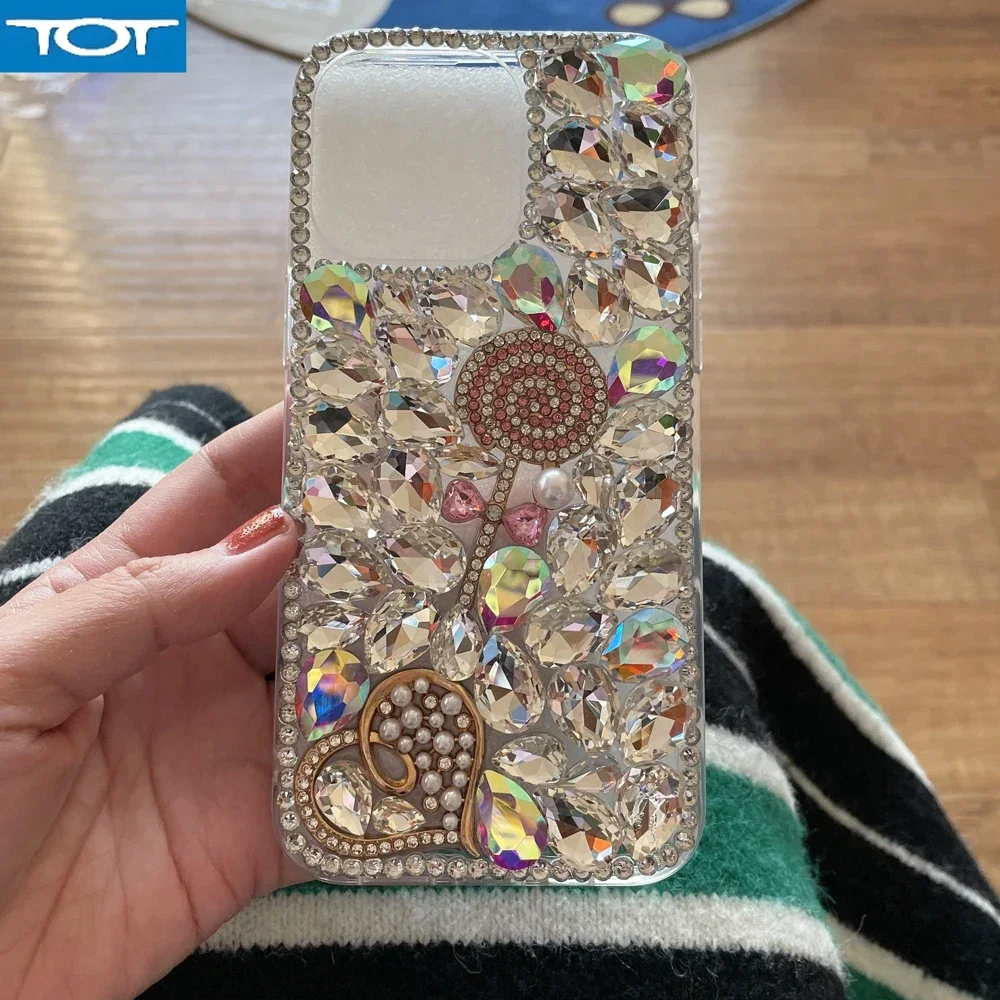 

Роскошные чехлы из ТПУ с кристаллами для Iphone 16 15 14 13 12 11 Pro Max Чехол для телефона Iphone 15 bling Diamond Cover для милых девочек