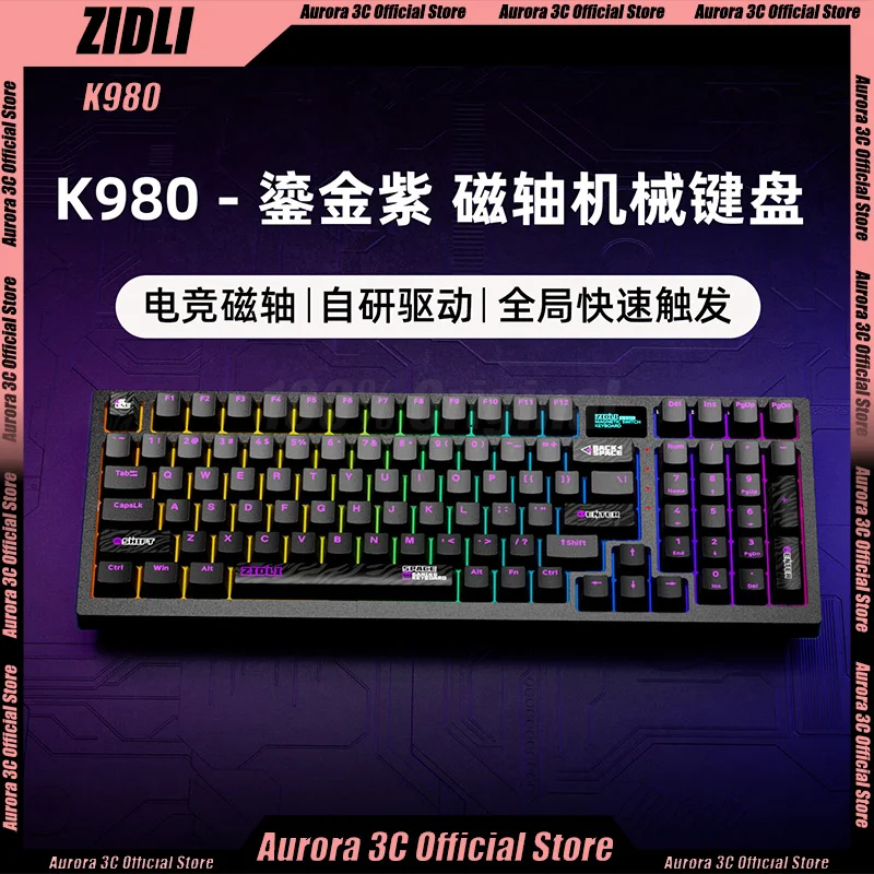 New Zidli K980 Magnetic Switch Keyboard Single Mode Wired Game Mechanical Keyboard Valorant Gaming Keyboards For Fps Gifts Boy