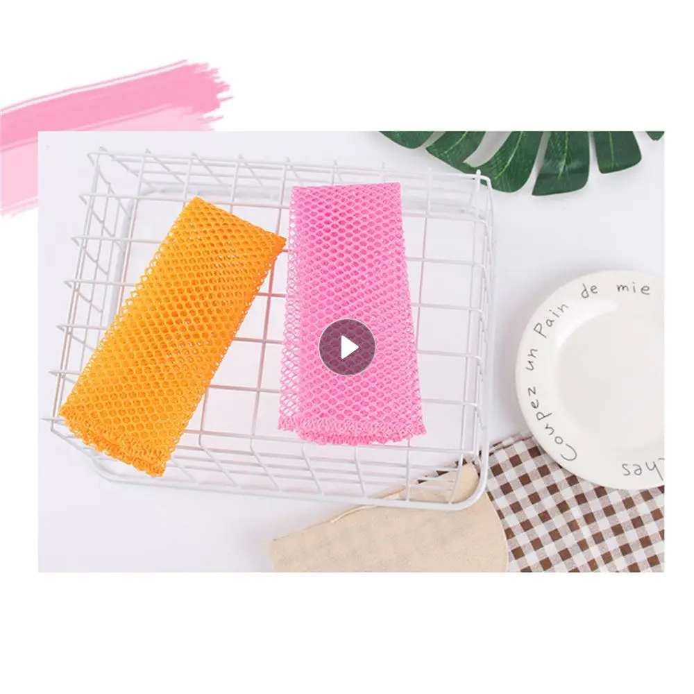 Innovative Dish Washing Net Cloths Screen Cleaning Wipes Exquisite Car Line Strong Cleaning Power Durable Mesh Dishwashing Towel