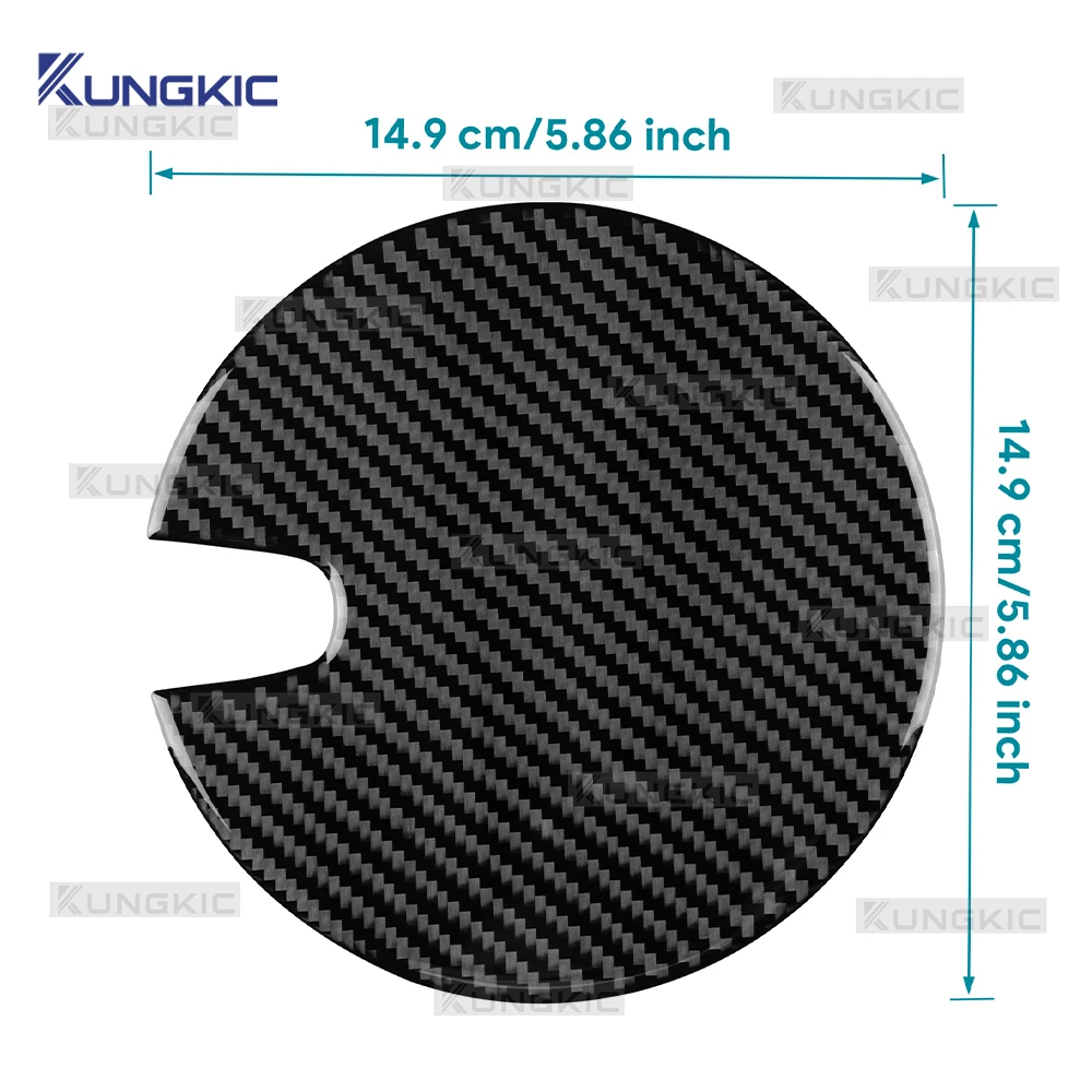 Car Fuel Tank Cap Trim For Vauxhall Opel Astra H MK5 2004 2005 2006 2007 2008 2009 2010 Real Soft Carbon Fiber Sticker LHD RHD